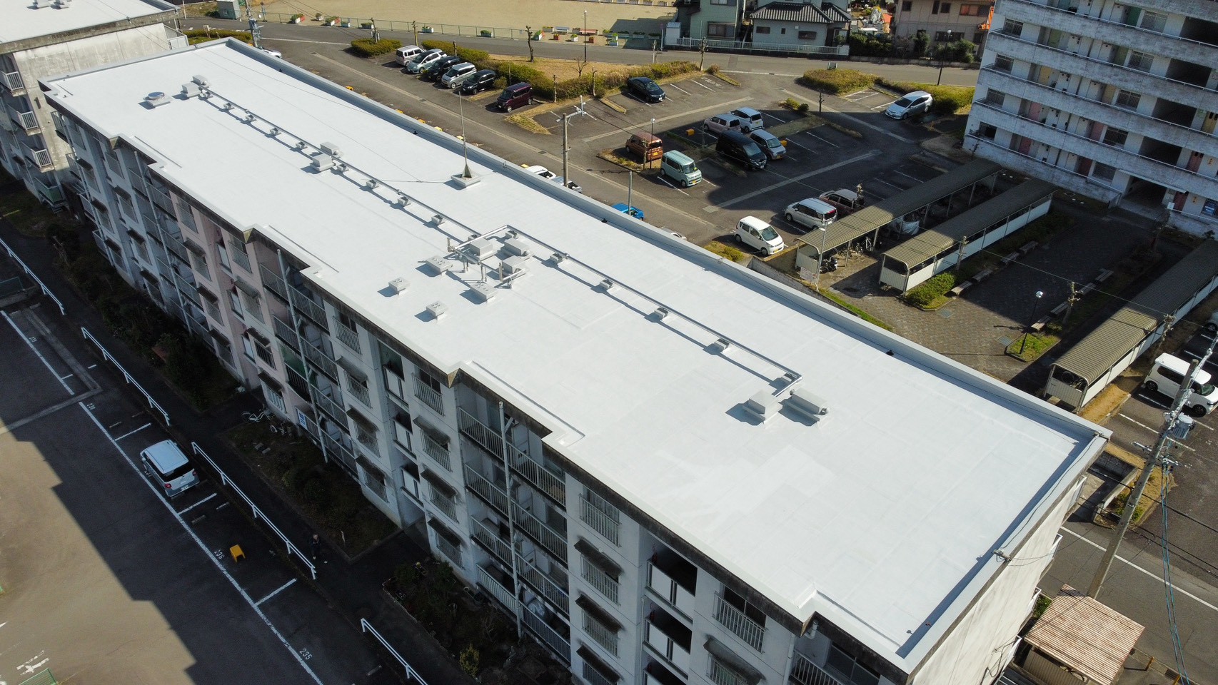 松竹住宅屋上防水改修工事